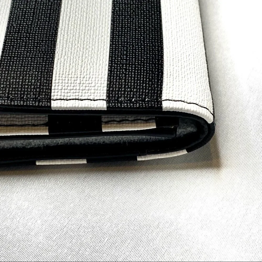 Kut from the Kloth black and white striped wallet